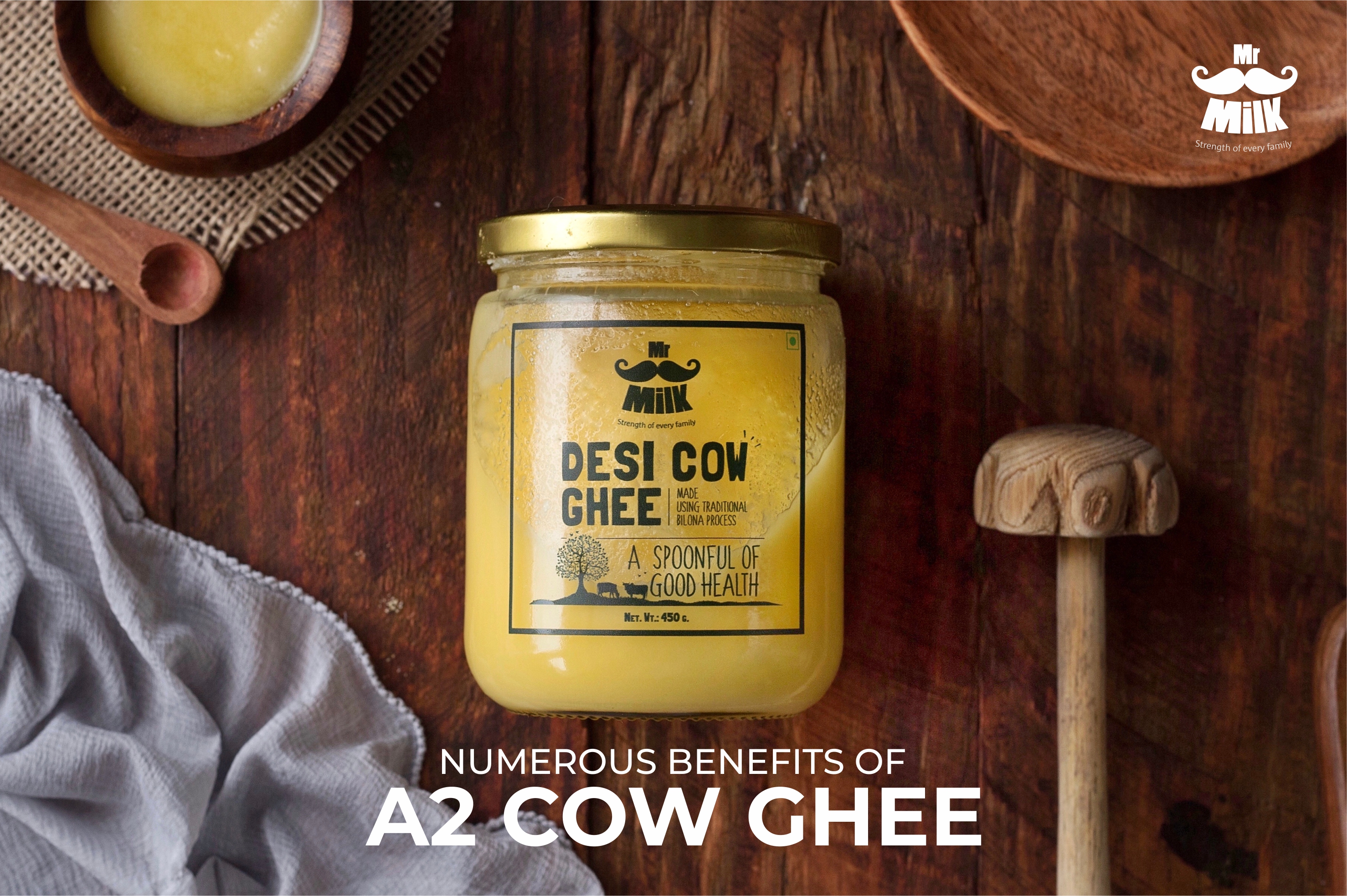 Numerous benefits of A2 Cow Ghee