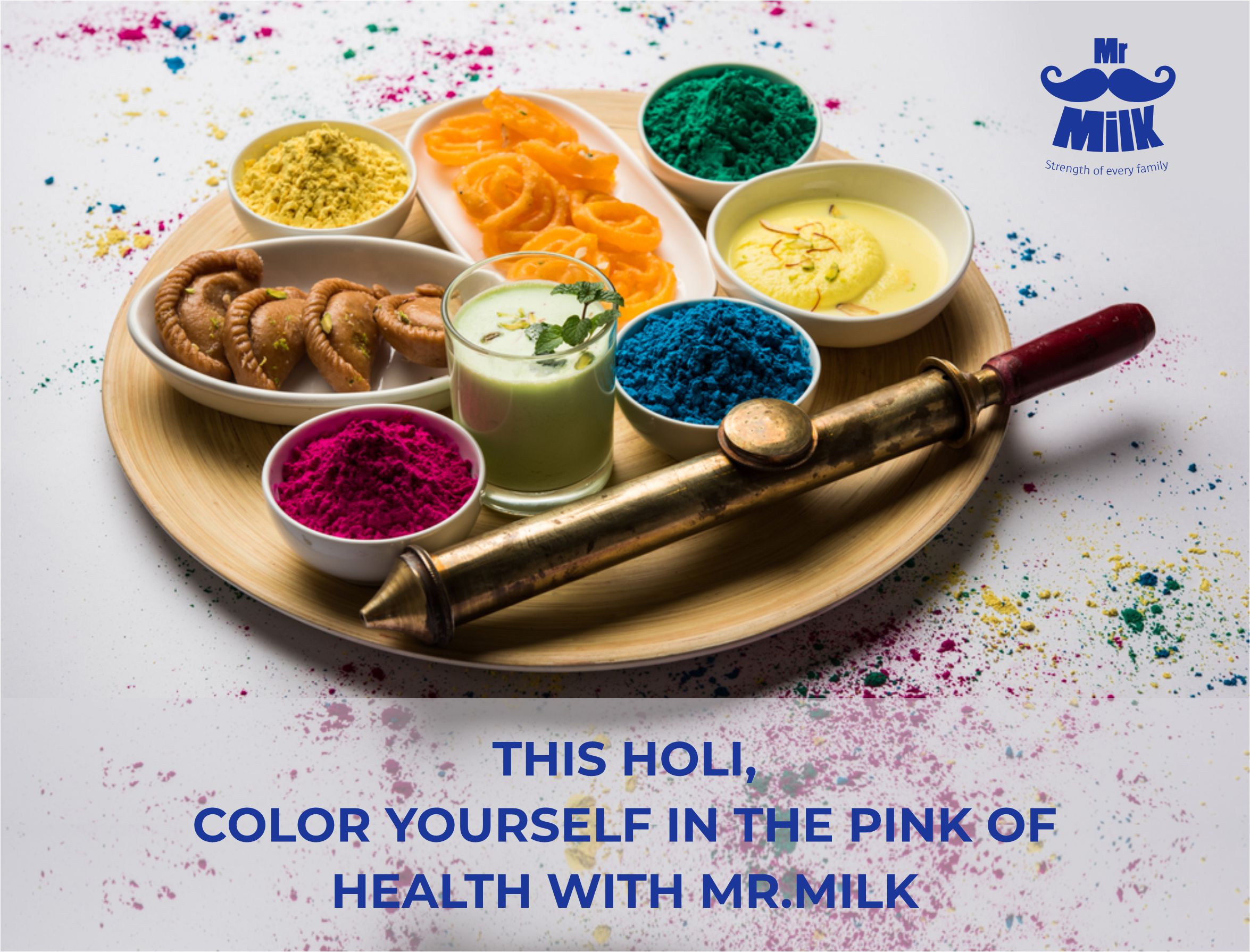This Holi, color yourself in the pink of health with Mr.Milk