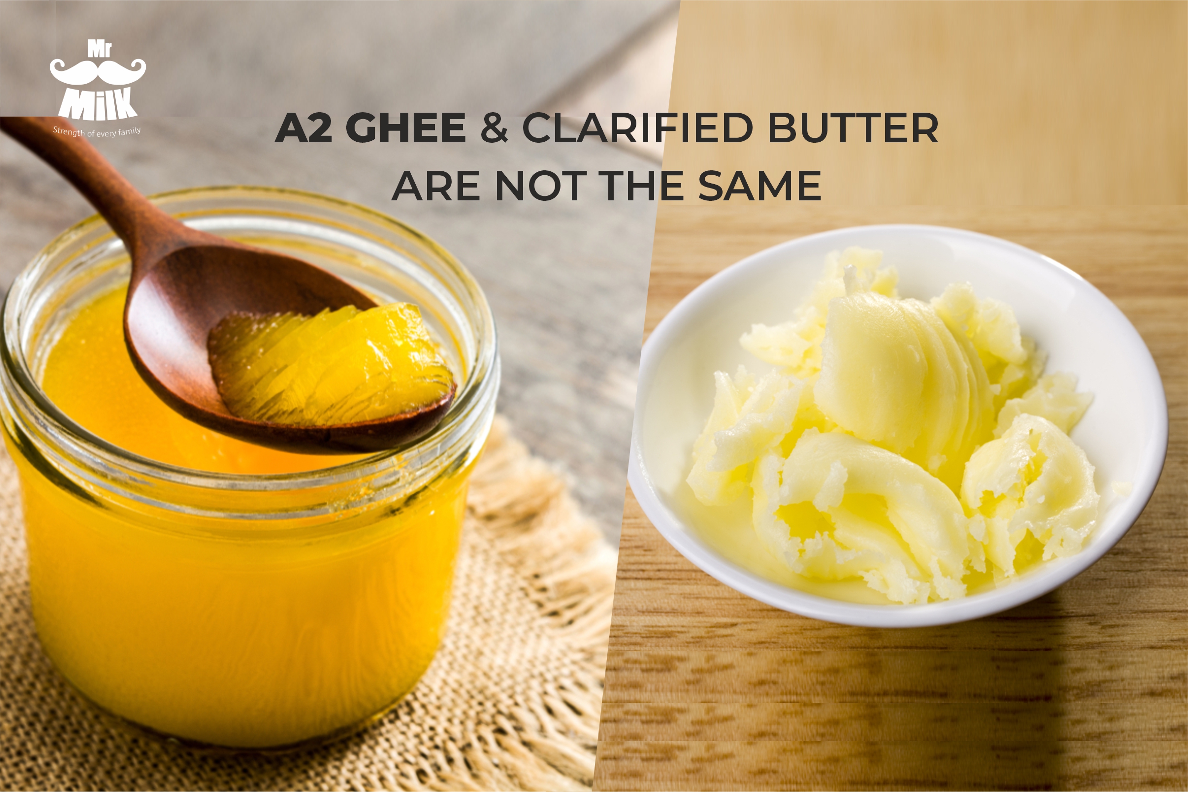 Desi A2 ghee and clarified butter are not the same. Here’s what sets them apart.