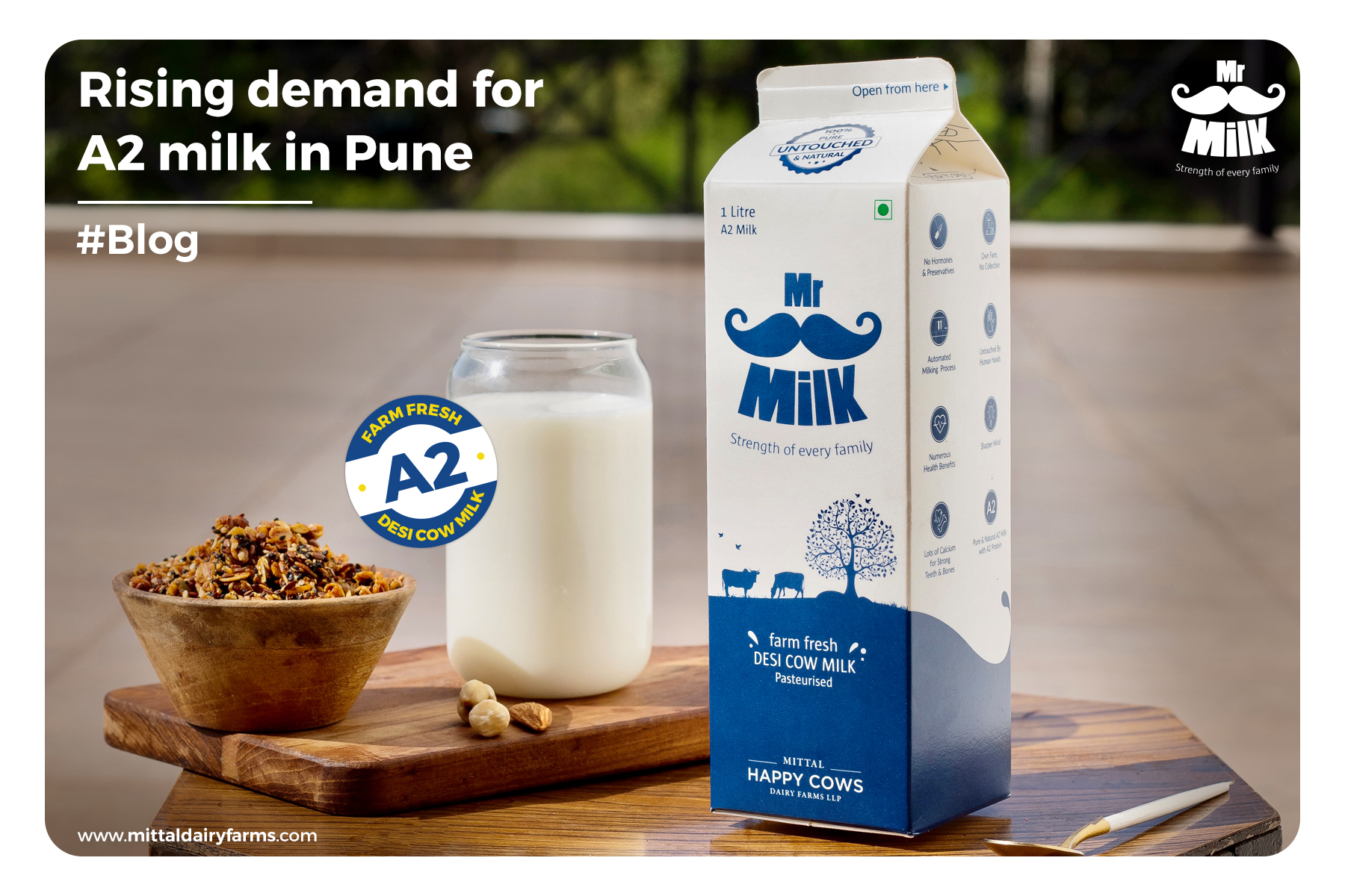Rising Demand For Desi A2 Milk In Pune/PCMC.