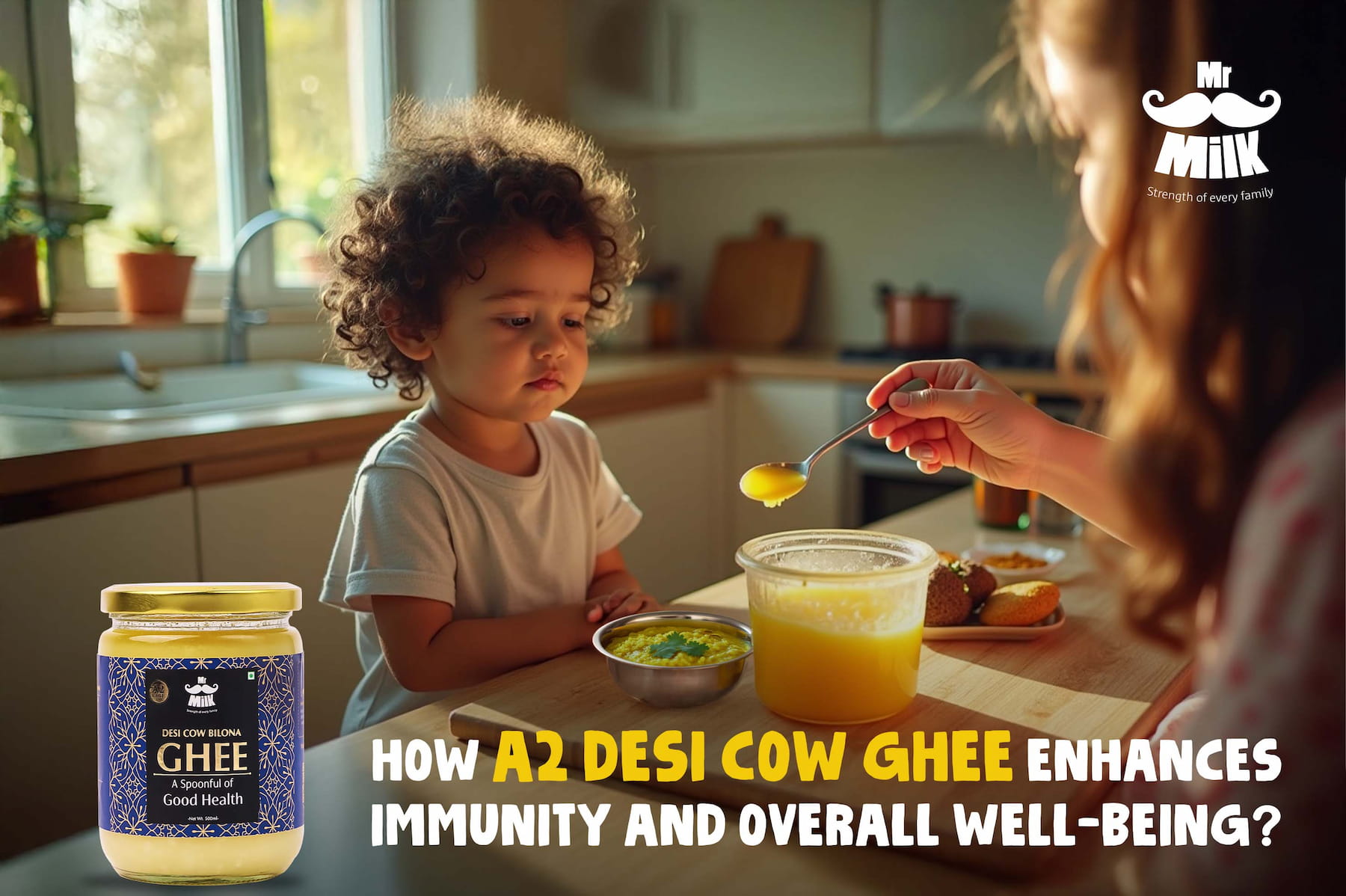 How A2 Desi Cow Ghee Enhances Immunity and Overall Well-Being?