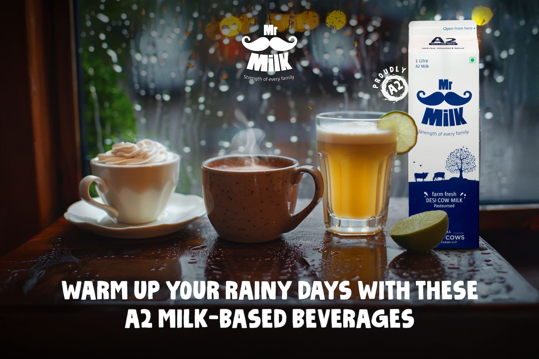Warm Up Your Rainy Days with These A2 Milk-Based Beverages