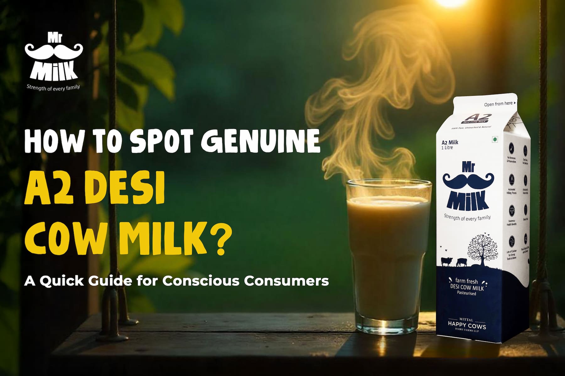 How to Spot Genuine A2 Desi Cow Milk? A Quick Guide for Conscious Consumers