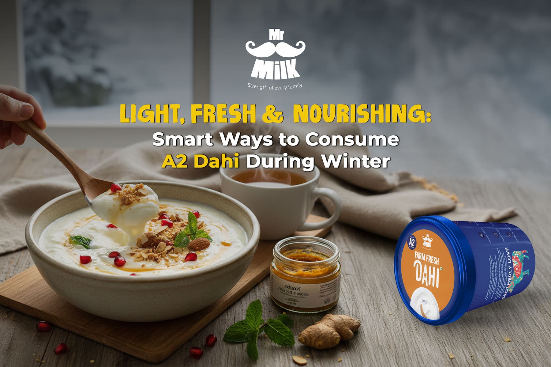 Light, Fresh & Nourishing: Smart Ways to Consume A2 Dahi During Winter