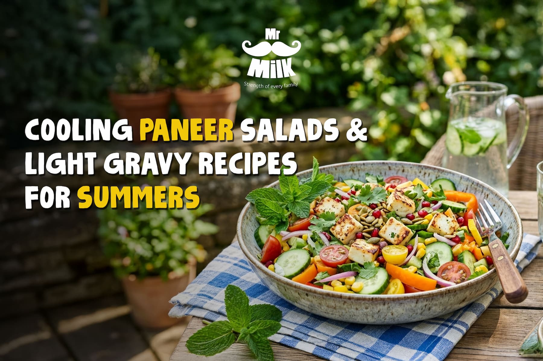 Cooling Paneer Salads & Light Gravy Recipes for Summers
