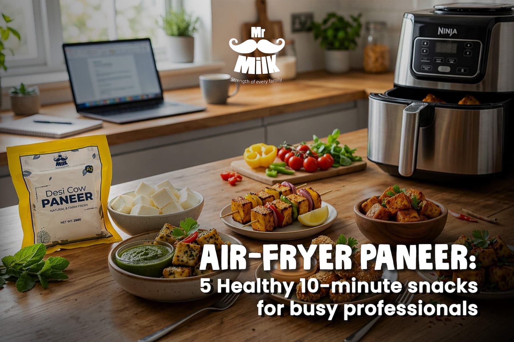 Air-Fryer Paneer: 5 Healthy 10-minute snacks for busy professionals