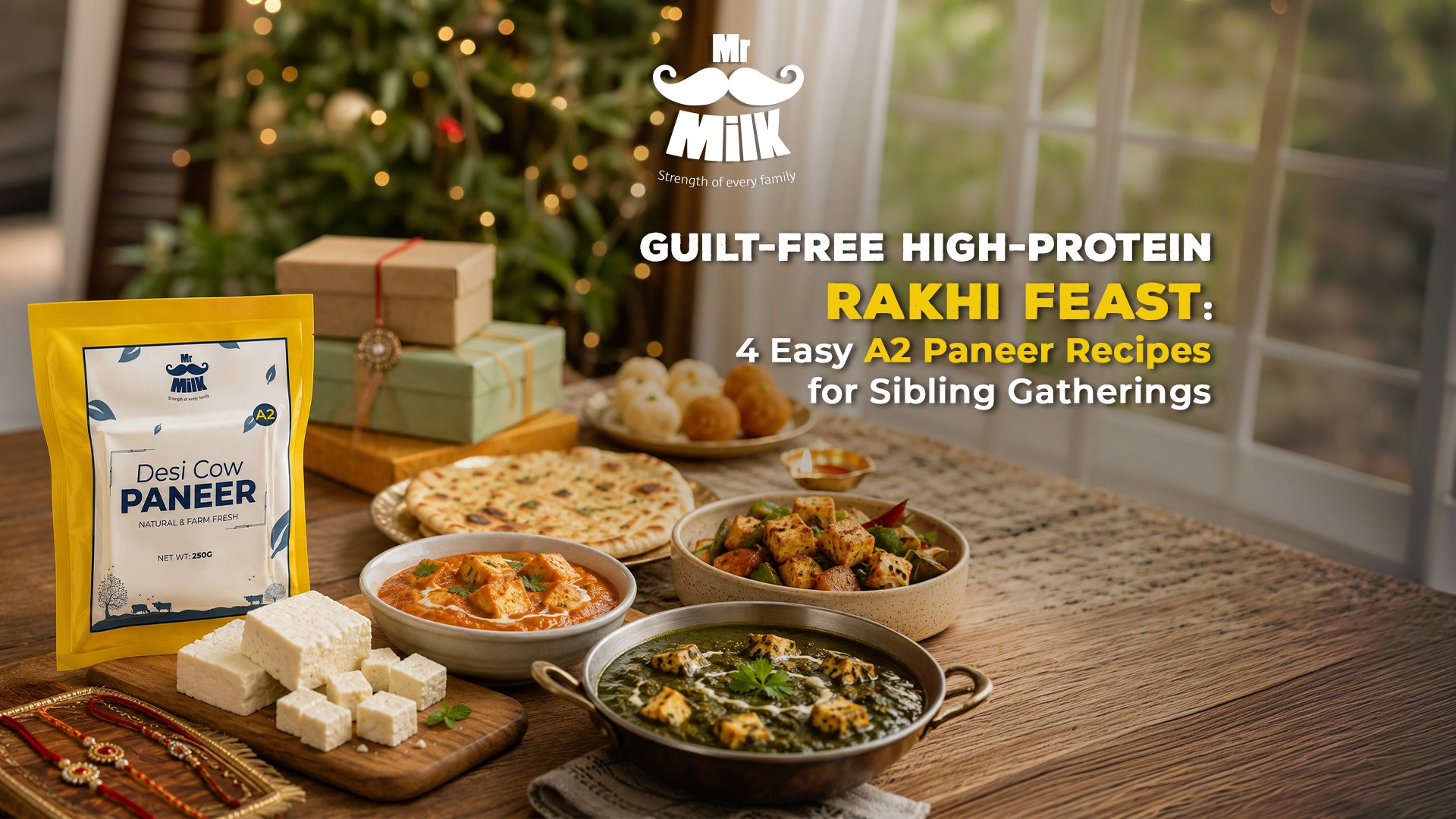 Guilt-Free High-Protein Rakhi Feast: 4 Easy A2 Paneer Recipes for Sibling Gatherings