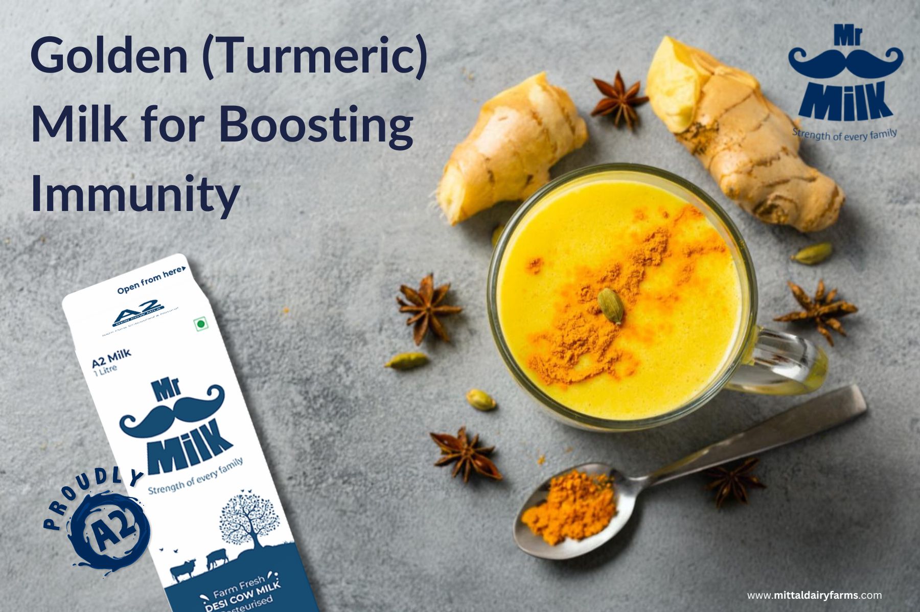 Golden (Turmeric) Milk for Boosting Immunity