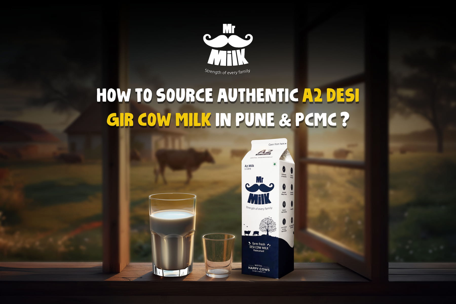 How to Source Authentic A2 Desi Gir Cow Milk in Pune & PCMC?