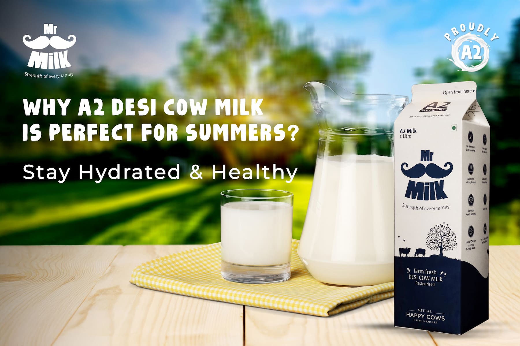 Why A2 Desi Cow Milk is Perfect for Summers? Stay Hydrated & Healthy