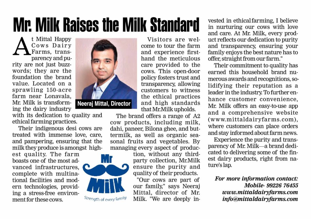Mr Milk Honoured as a Top Trusted Dairy Brand at Times Power Brands 2024